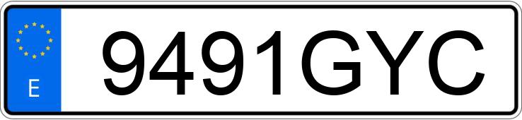 Numer rejestracyjny 9491GYC posiada CITROEN JUMPER