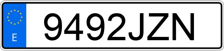 Numer rejestracyjny 9492JZN posiada FORD TRANSIT COURIER