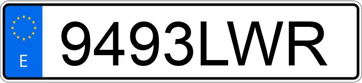 Numer rejestracyjny 9493LWR posiada FIAT 500 Numer rejestracyjny 9493LWR posiada FIAT 500