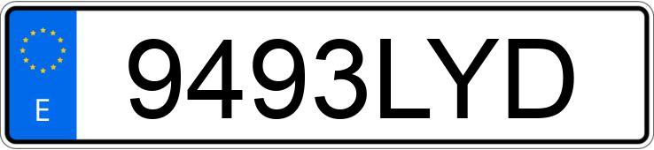 Numer rejestracyjny 9493LYD posiada BMW SERIE 5