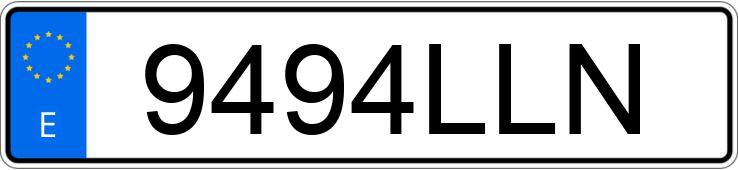 Numer rejestracyjny 9494LLN posiada FORD FOCUS Numer rejestracyjny 9494LLN posiada FORD FOCUS