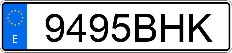 Numer rejestracyjny 9495BHK posiada NISSAN TERRANO II