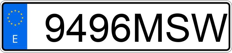 Numer rejestracyjny 9496MSW posiada MERCEDES GLC (254)