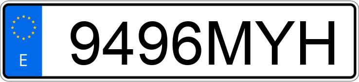 Numer rejestracyjny 9496MYH posiada MG ZS