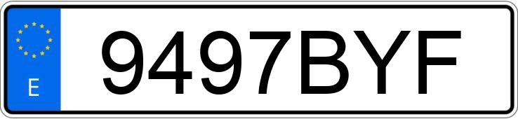 Numer rejestracyjny 9497BYF posiada SEAT LEON