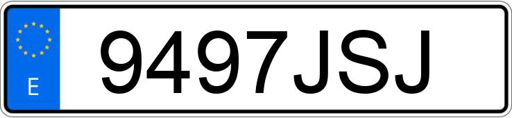 Numer rejestracyjny 9497JSJ posiada VOLKSWAGEN POLO