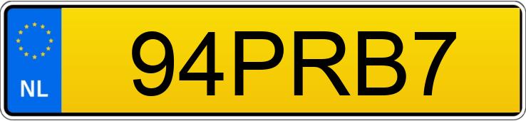 Le numéro d’enregistrement 94PRB7 a FIAT FIAT PANDA