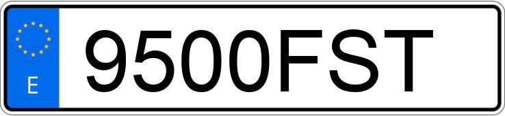 Numer rejestracyjny 9500FST posiada AUDI A3 Numer rejestracyjny 9500FST posiada AUDI A3