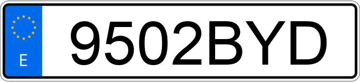 Numer rejestracyjny 9502BYD posiada PEUGEOT 406