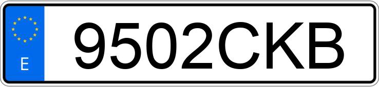 Numer rejestracyjny 9502CKB posiada BMW SERIE 3