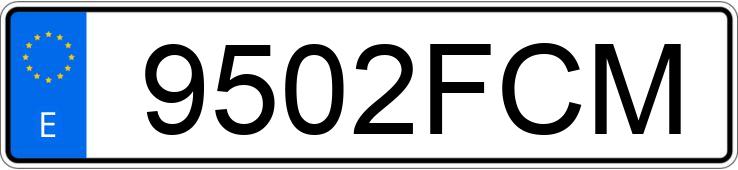 Numer rejestracyjny 9502FCM posiada CITROEN XSARA Numer rejestracyjny 9502FCM posiada CITROEN XSARA