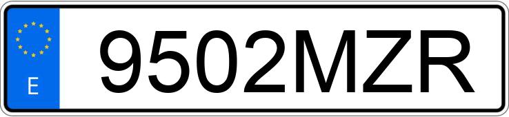 Numer rejestracyjny 9502MZR posiada BYD ATTO 2