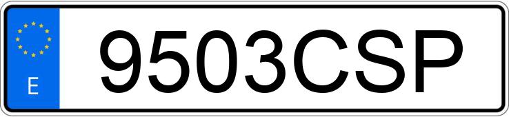 Numer rejestracyjny 9503CSP posiada RENAULT CLIO