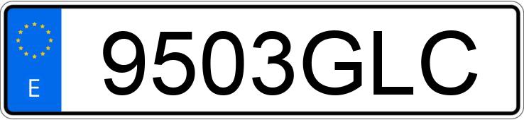 Die Registrierungsnummer 9503GLC hat CITROEN C3