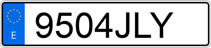 Numer rejestracyjny 9504JLY posiada DUCATI 1199