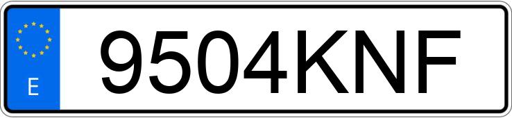 Numer rejestracyjny 9504KNF posiada CITROEN JUMPER