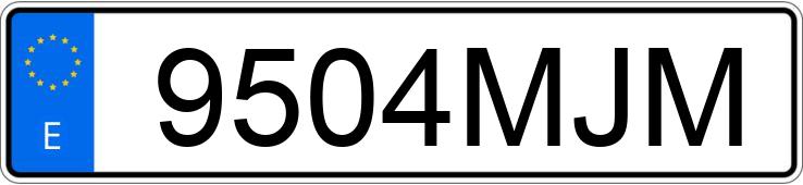 Numer rejestracyjny 9504MJM posiada MERCEDES E (213)