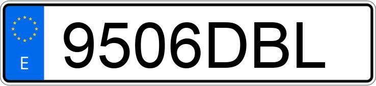 Numer rejestracyjny 9506DBL posiada VOLKSWAGEN GOLF