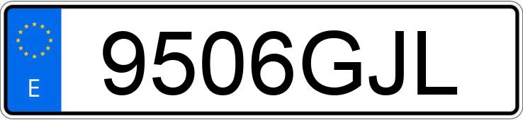 Numer rejestracyjny 9506GJL posiada RENAULT CLIO