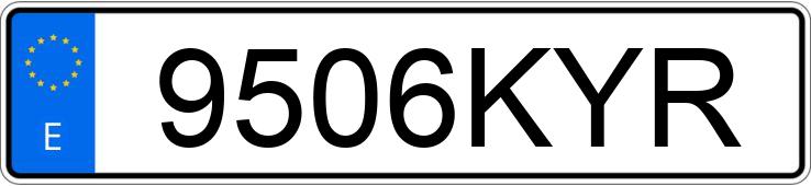 Numer rejestracyjny 9506KYR posiada LAND ROVER RANGE ROVER VELAR