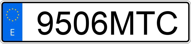 Numer rejestracyjny 9506MTC posiada CUPRA BORN