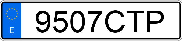 Numer rejestracyjny 9507CTP posiada FORD TRANSIT