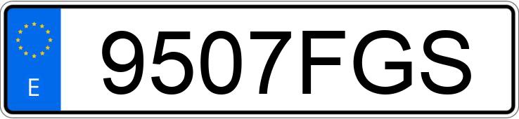 Numer rejestracyjny 9507FGS posiada MERCEDES SPRINTER