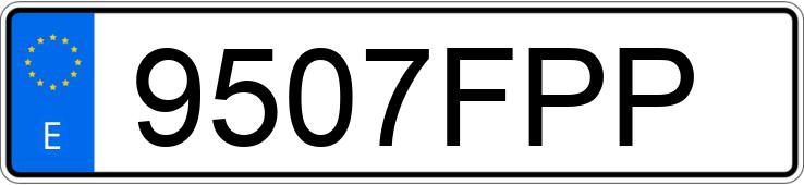 Numer rejestracyjny 9507FPP posiada VOLKSWAGEN TOURAN