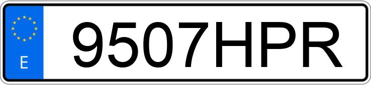 Registreringsnummeret 9507HPR har SEAT LEON