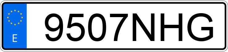 Numer rejestracyjny 9507NHG posiada PEUGEOT PARTNER