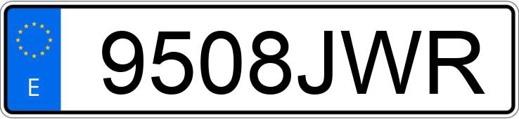 Numer rejestracyjny 9508JWR posiada RENAULT MEGANE