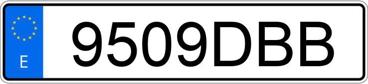 Numer rejestracyjny 9509DBB posiada BMW SERIE 5