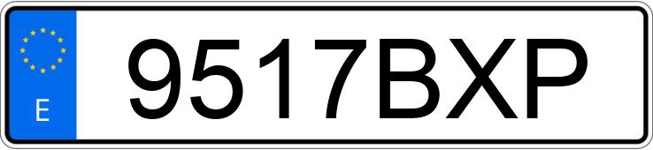 Numer rejestracyjny 9517BXP posiada CITROEN SAXO