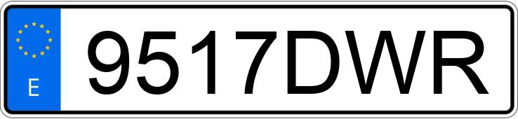 Numer rejestracyjny 9517DWR posiada RENAULT MEGANE