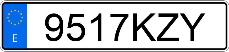 Numer rejestracyjny 9517KZY posiada BMW SERIE 4