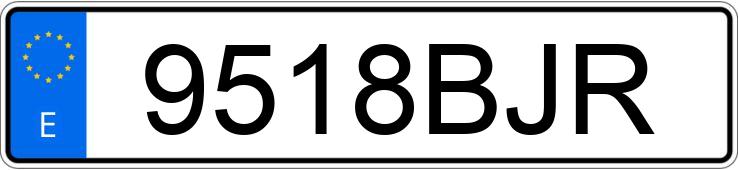 Numer rejestracyjny 9518BJR posiada OPEL CORSA