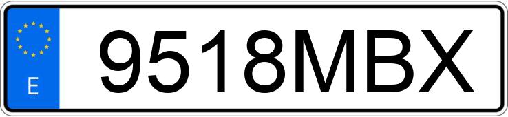 Numer rejestracyjny 9518MBX posiada SUZUKI VITARA