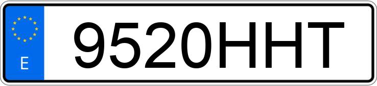 Numer rejestracyjny 9520HHT posiada HYUNDAI I30