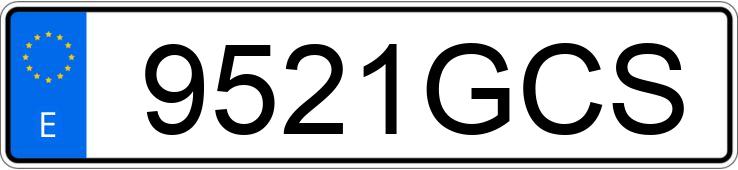 Numer rejestracyjny 9521GCS posiada AUDI Q7