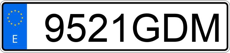 Numer rejestracyjny 9521GDM posiada KIA CEED