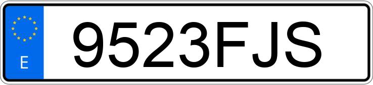 Numer rejestracyjny 9523FJS posiada AUDI A4