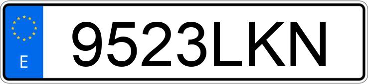 Numer rejestracyjny 9523LKN posiada VOLKSWAGEN TOUAREG