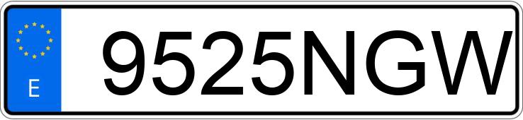 Numer rejestracyjny 9525NGW posiada SUZUKI SWIFT