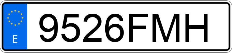 Numer rejestracyjny 9526FMH posiada HONDA CBF 600