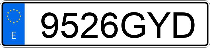 Numer rejestracyjny 9526GYD posiada BMW SERIE 5