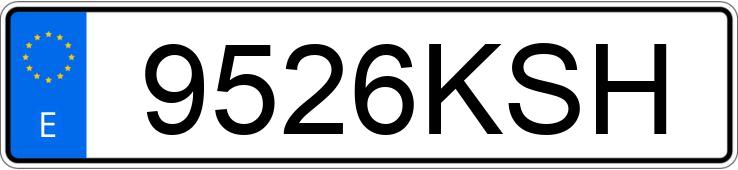 Numer rejestracyjny 9526KSH posiada BMW SERIE 1