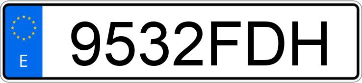 Numer rejestracyjny 9532FDH posiada AUDI A4