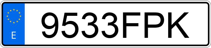 Numer rejestracyjny 9533FPK posiada PEUGEOT 407