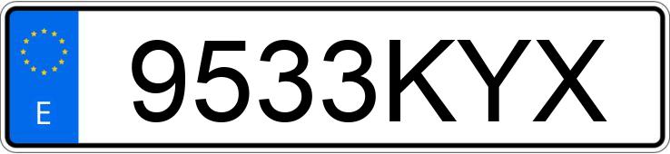Numer rejestracyjny 9533KYX posiada MERCEDES VITO Numer rejestracyjny 9533KYX posiada MERCEDES VITO