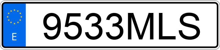 Numer rejestracyjny 9533MLS posiada BMW SERIE 3